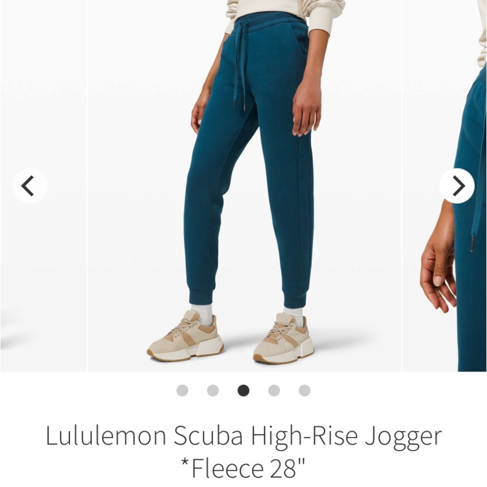 Lululemon NWT Scuba High-Rise Jogger Fleece 28 Blue